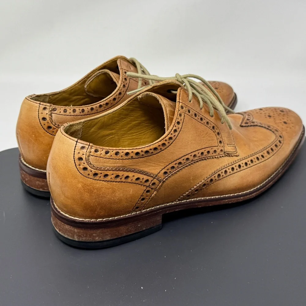 Cole Haan Wingtip Giraldo Derby Brogue Shoe British 9 Leather nike air c09303